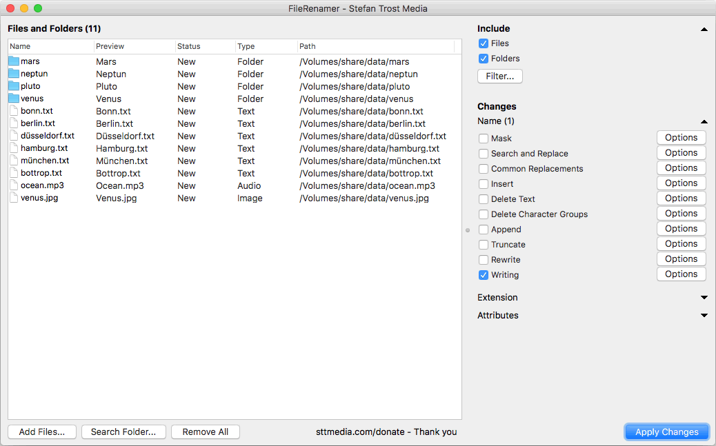 FileRenamer 23.10.30 for macOS