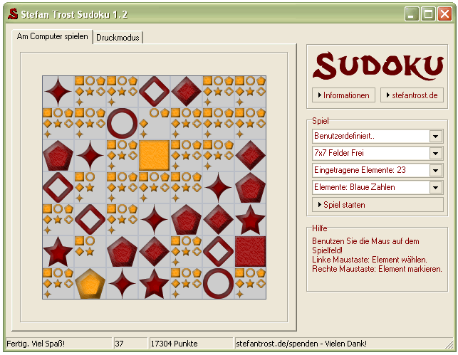 Sudoku - Sudoku mit Symbolen - Screenshot